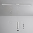 Lampe suspendue à tube sur rail monophasé Simon - blanc
