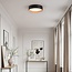 Design plafondlamp Larios 3-staps dimbaar Ø29 cm -  zwart met houtaccent