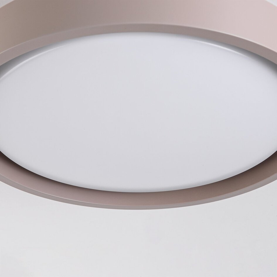 Plafondlamp Ricardo  met geïntegreerde LED en 3-staps dimbaar Ø31 cm -  taupe