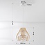 Lampe suspendue en rotin Kima avec abat-jour naturel tressé