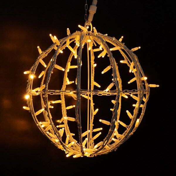 Globe lumineux LED d'extérieur diamètre 40 cm - blanc chaud, 120 LED