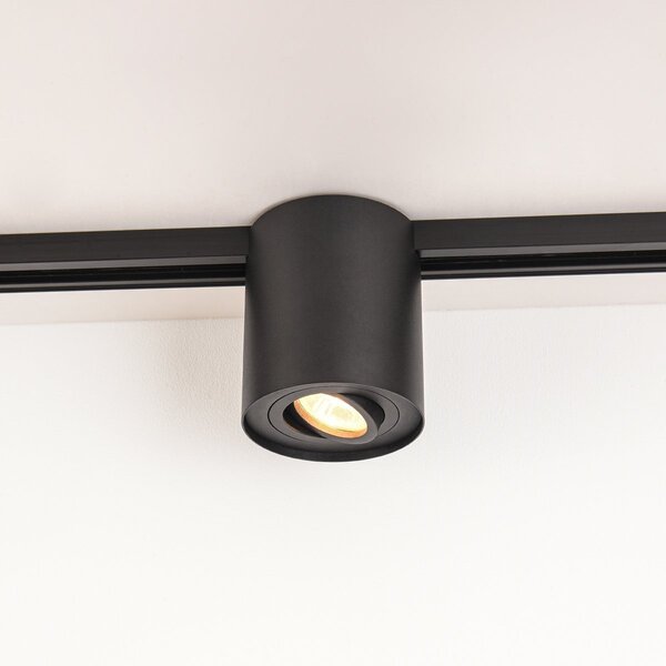 Projecteur sur rail monophasé Zylo - noir