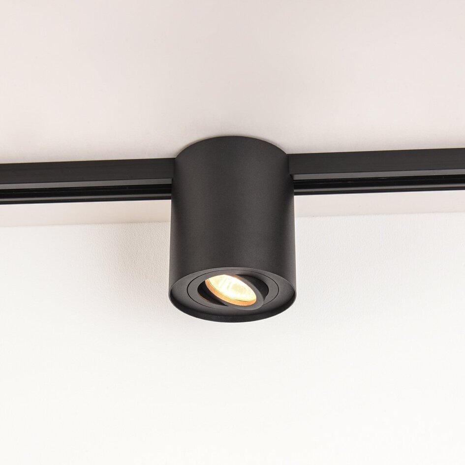 Projecteur sur rail monophasé Zylo - noir