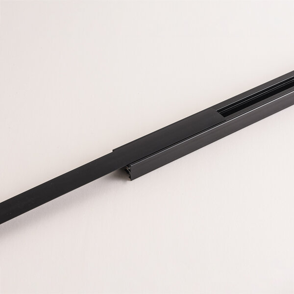 Afdekkap 2 x 0,75 cm voor 1-fase railverlichting - zwart