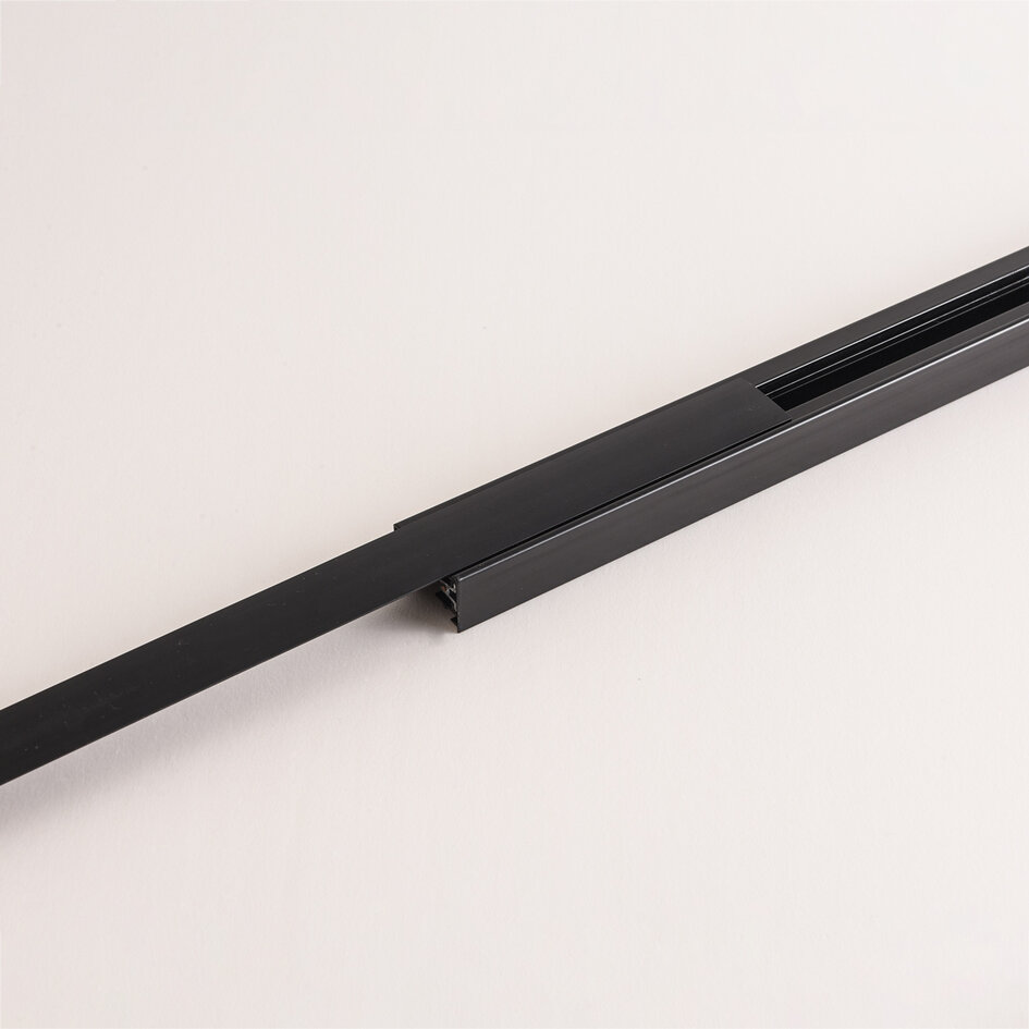 Afdekkap 2 x 0,75 cm voor 1-fase railverlichting - zwart