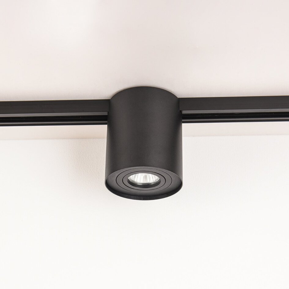 Modern 1-fase railsysteem van 1,5 meter met Zylo spots - plafondlamp