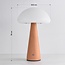 Lampe à poser champignon rechargeable Mira avec variateur tactile et LED intégrée