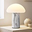 Lampe à poser champignon rechargeable Vesta avec variateur tactile et LED intégrée