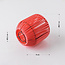 Capuchon pour lampadaires aspect rotin - rouge