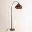 Kartonnen vloerlamp Ilja met zwenkbare kap