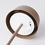 Lampe à poser rechargeable Auris taupe avec LED intégrée à intensité variable