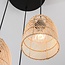 Suspension à 3 lumières en rotin tressé à la main - Ayla