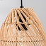 3-lichts hanglamp van handgevlochten rotan - Ayla