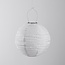 Solar lampion Kalor – hanglamp op zonne-energie van wit nylon Ø30 cm