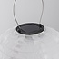 Solar lampion Kalor – hanglamp op zonne-energie van wit nylon Ø30 cm