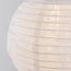 Lampion solaire Kalor - suspension en nylon blanc, diamètre 30 cm