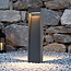 Lampe d'extérieur sur pied Andrew striée anthracite à LED - 60 cm