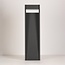Lampe d'extérieur sur pied Andrew striée anthracite à LED - 60 cm