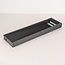 Lampe d'extérieur sur pied Andrew striée anthracite à LED - 60 cm