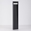 Lampe d'extérieur sur pied Andrew striée anthracite à LED - 80 cm