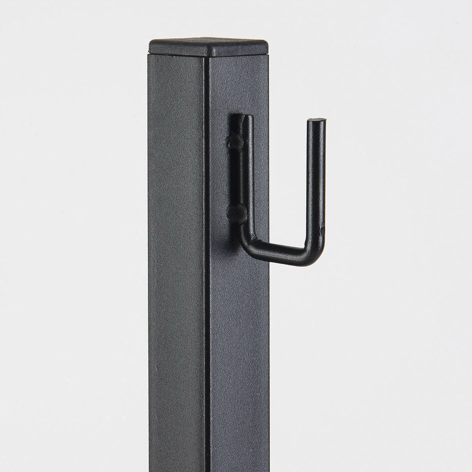 Hangende metalen palen met haken 45 cm – set van 4 voor buiten