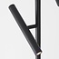 Lampadaire Zhan en noir à trois spots pivotants et variateur tactile