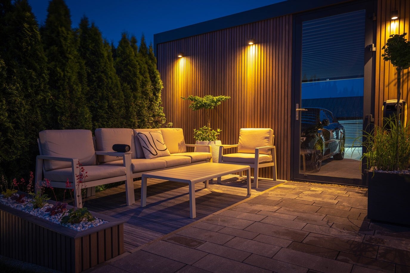 Eclairage de la terrasse