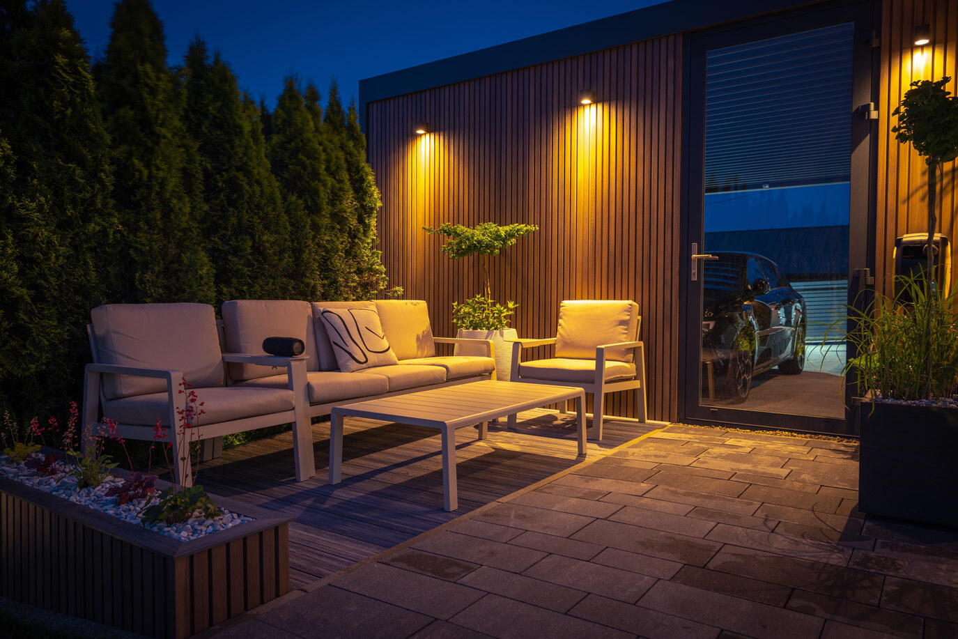 Eclairage de la terrasse