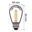 Prikkabel set met 2 watt dimbare LED lampen met dubbele filament
