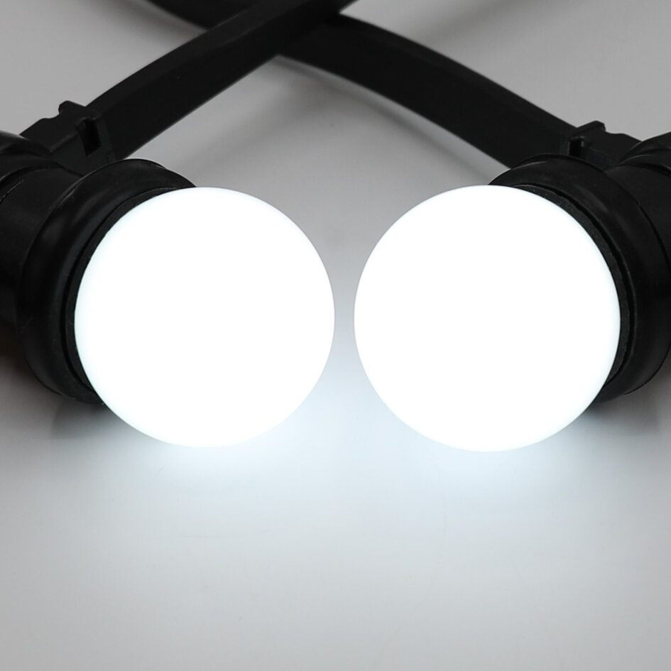 Ampoules LED blanches chaleureuses avec enveloppe opaque, Ø45