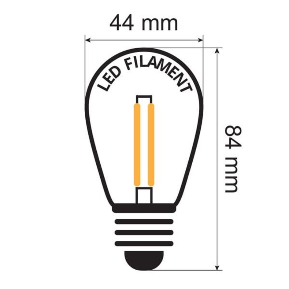Ampoules LED blanc chaud à double filament, dimmable