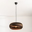 Hanglamp Kaja van karton - zwart