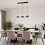 Moderne 3-lichts hanglamp Elvira met luxe helder glas