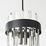 Suspension moderne Elvira à 3 lumières - verre transparent luxueux