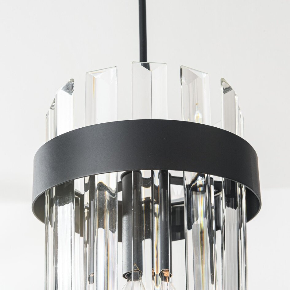 Moderne 3-lichts hanglamp Elvira met luxe helder glas
