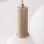 Suspension Imme à 3 lumières - beige, globes en verre laiteux