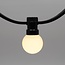 1W lichtsnoer voor buiten  met melkwitte LED lampen