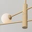 Plafonnier Stiri à 4 lumières - beige et verre laiteux