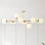 Plafonnier Osem à 8 lumières - beige et verre laiteux