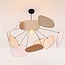 Lampe suspendue Zandor - abat-jour en lin naturel dans des tons doux et clairs