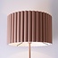 Vloerlamp Ribella met geribbelde lampenkap - mokka bruin