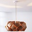 Lampe suspendue design naturel Weave en placage de noyer - Ø60 cm