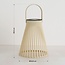 Lampe de table solaire Rayor beige à LED intégrée