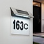 Applique murale extérieure Flarex avec numéro de maison - solaire