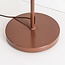 Lampadaire Jesse 3 lumières avec verre opalin - brun