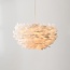 Hanglamp Floka met zachte witte veren