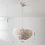 Suspension Floka - plumes blanches douces