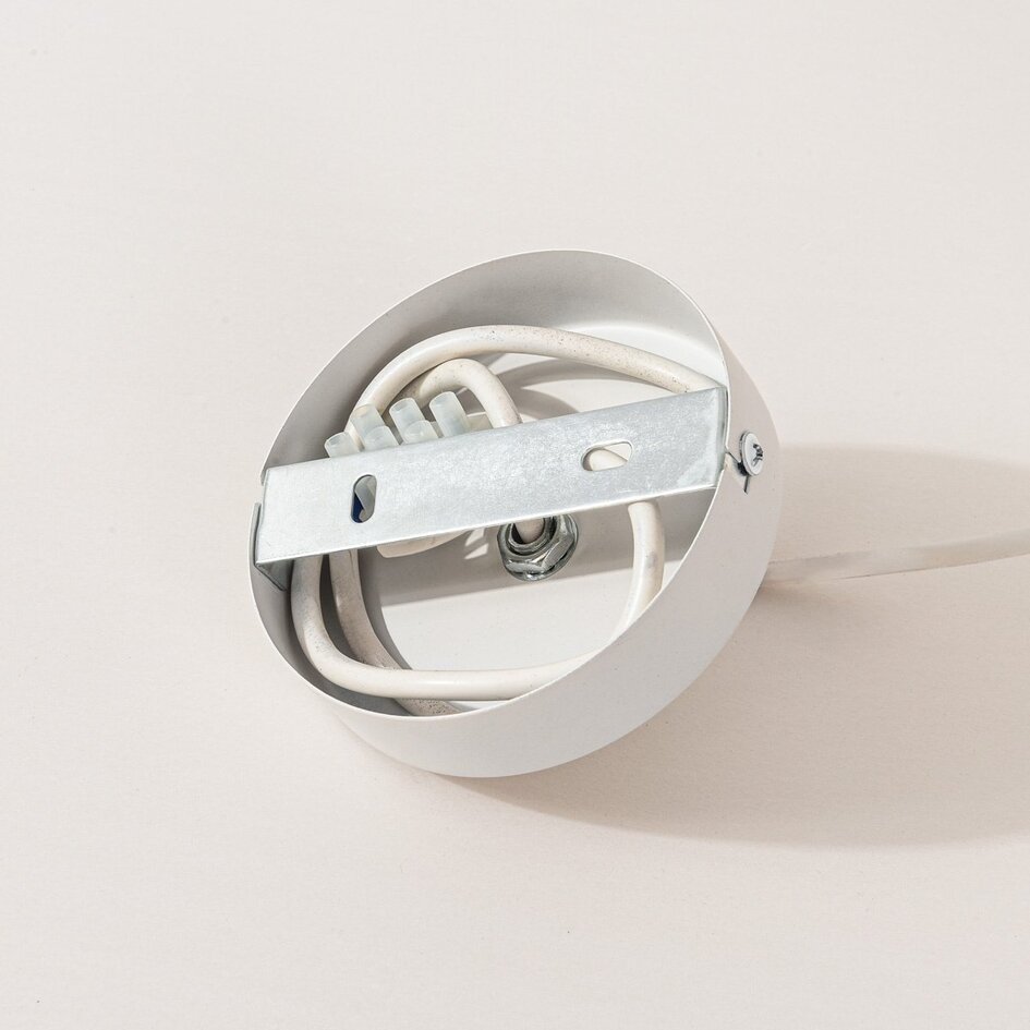 Hanglamp Floka met zachte witte veren