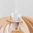Suspension Lysa - abat-jour ouvert en bois - naturel