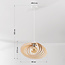 Hanglamp Lysa met houten open kap – naturel